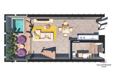 Image 3 from Apartemen 1 kamar tidur disewakan jangka panjang di Umalas